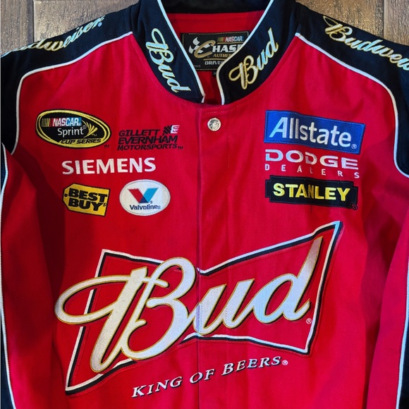 Vintage Y2K Budweiser NASCAR Chase Authentics Racing Jacket - Picture 3 of 9